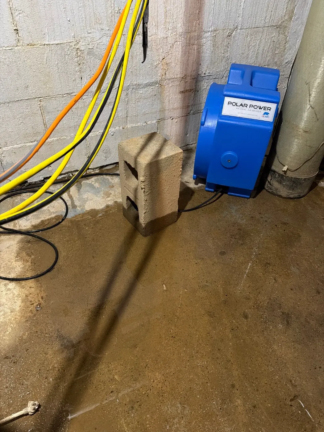Basement water extraction in Rocky Ripple Indiana home